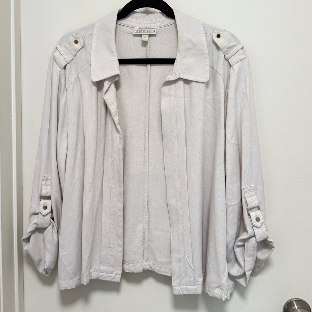 Dana Buchman Light Gray Casual Jacket